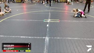 43 lbs Round 4 (6 Team) - Nico Burkett, SWAT Black vs Grayson Bish, Ragin Raisins WC