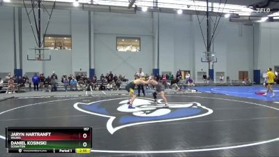 157 lbs Semifinal - Daniel Kosinski, Scranton vs Jaryn Hartranft, Wilkes