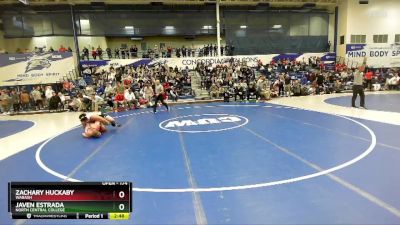 174 lbs Champ. Round 1 - Zachary Huckaby, Wabash vs Javen Estrada, North Central College