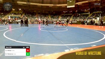 100 lbs Semifinal - Harley Miller, HURRICANE WRESTLING ACADEMY vs Raeya Perkins, HURRICANE WRESTLING ACADEMY