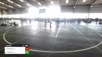 72 lbs 3rd Place - Jaxi Jean Downing, Valley Bad Boys vs Kalani Barabin, Grindhouse WC