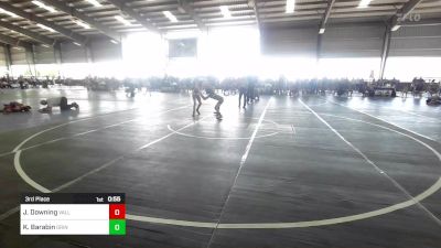 72 lbs 3rd Place - Jaxi Jean Downing, Valley Bad Boys vs Kalani Barabin, Grindhouse WC