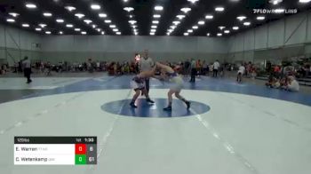 120 lbs Prelims - Emmitt Warren, Team Tulsa NDT vs Cash Wetenkamp, Team USA