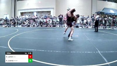 132 lbs Round Of 32 - Konner Larkin, Valiant College Prep vs Anthony Juarez, Brawley Wr Ac