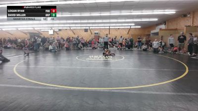 54 lbs Quarterfinal - Logan Ryan, Phoenixville vs David Miller, Arkport