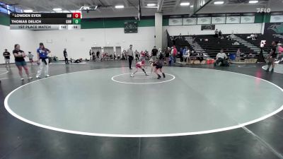 65 lbs 1st Place Match - Thomas Delich, Greater Heights Wrestling vs Lowden Even, Immortal Athletics WC