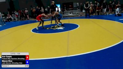 106 lbs Cons. Sub-semis - Ace Carpio, Federal Way Spartans Wrestling vs Mason Rios, Lake Stevens Wrestling Club