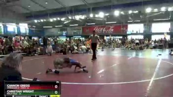 75 lbs 2nd Wrestleback (16 Team) - Cannon Gregg, Stronghold - Gold vs Christian Wright, NOLA Gold