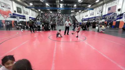47-51 lbs Round 1 - Devynee Cruz, Pounders WC vs Dream Villagomez, Hemet Youth Wrestling Club