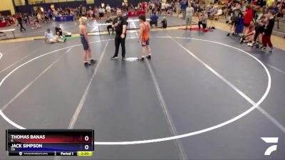 126 lbs Champ. Round 2 - Thomas Banas, IL vs Jack Simpson, CO