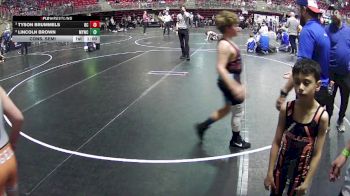 120 lbs Semifinal - Tyson Brummels, Battle Creek vs Lincoln Brown, McCook Youth Wrestling Club