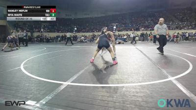 102 lbs Round Of 16 - Hanley Heflin, Vinita Kids Wrestling vs Mya Waite, Tulsa Blue T Panthers