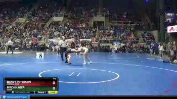 113 lbs Champ. Round 1 - Brady Peterson, Central Cass vs Pitch Hager, Velva