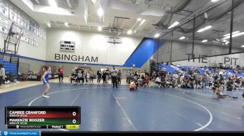 80 lbs Semifinal - Makenzie Boozer, Sons Of Atlas vs Camree Cranford, Sons Of Atlas