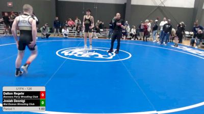 126 lbs 1st Place Match - Dalton Regehr, Bonners Ferry Wrestling Club vs Josiah Deonigi, Mat Demon Wrestling Club
