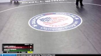 170 lbs Champ. Round 2 - Gideon Gerber, California vs Larry Borelli, Vasky BrosPitman Wrestling Club