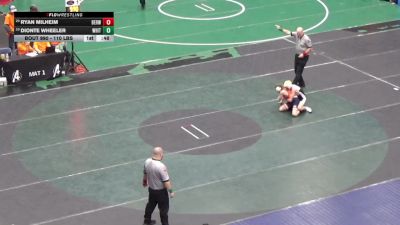 110 lbs Consi Of 16 #2 - Ryan Milheim, Berwick vs Dionte Wheeler, Whitehall