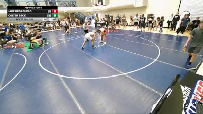 165 lbs Quarterfinal - Jake Broadhead, Canyon View Falcons vs Colter Beck, Champions Wrestling Club