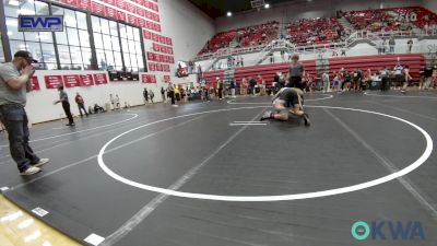 155 lbs Quarterfinal - Marshall Boso, Choctaw Ironman Youth Wrestling vs Eathan Glossip, Grover Rains Wrestling Club