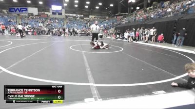 67 lbs Cons. Round 1 - Cyrus Baldridge, Team Haysville Wrestling Club vs Terrance Tennyson, Alpha Academy