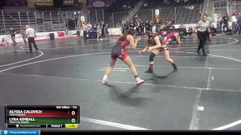 112 lbs Cons. Round 2 - Lyra Kimball, Team Colorado vs Alyssa Calovich, Team Kansas