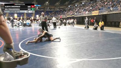 90 lbs Round Of 16 - Aleeya Dreshman, Canon-McMillan vs Mia Penaherrera, Neshaminy