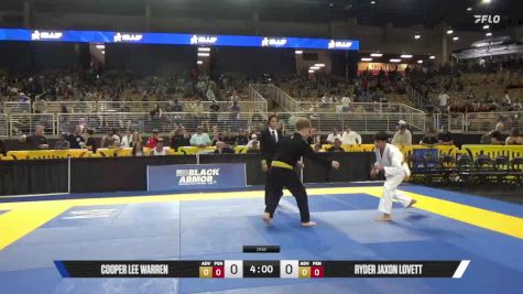 Ryder Jaxon Lovett vs Cooper Lee Warren 2025 Pan Kids Jiu-Jitsu IBJJF Championship