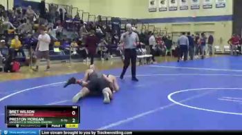 165 lbs Quarterfinal - Preston Morgan, University Of Wisconsin-Oshkosh vs Bret Wilson, Concordia College