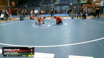 76-93 lbs Round 1 - JaeCee Sullivan, Grantsville Wrestling Club vs Annabella Colvin, Roy Wrestling Club