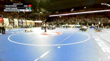 138 Class 3 lbs 3rd Place Match - Rowdy Narron, St. Michael The Archangel vs Dillan Chisam, St. Pius X (Kansas City)