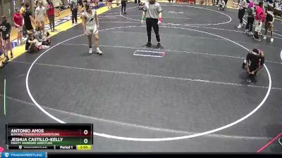 152 lbs Cons. Round 3 - Antonio Amos, BufordStingersYouthWrestling vs Jeshua Castillo-Kelly, Mighty Warriors Wrestling