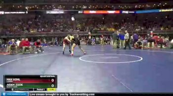 1 lbs Quarterfinal - Max Kohl, Lisbon vs Aiden Zook, North Tama