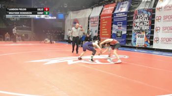 113 Class 3 lbs Cons. Round 2 - Landon Fields, Carl Junction vs Brayden Robinson, Kearney