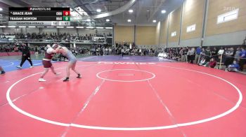 185 lbs Quarterfinal - Grace Jean, Caribou vs Teagan Norton, Wakefield