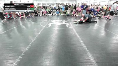 52 lbs Round Robin 4 - Ava Rosario, EP Rattlers - G vs Rosalee Bell, North Carolina National Team - G