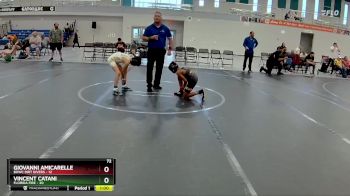 72 lbs Round 4 (6 Team) - Giovanni Amicarelle, BHWC Dirt Divers vs Vincent Catani, Florida Fire