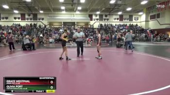 S-1 lbs Round 2 - Olivia Port, Vinton Wrestling Club vs Grace Westphal, Indee Mat Club