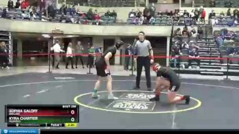 138 lbs Quarterfinal - Kyra Chartier, Muskego vs Sophia Galoff, Brillion