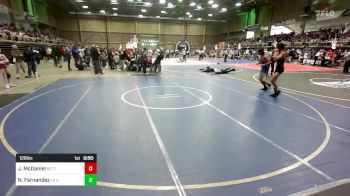 126 lbs Quarterfinal - Jackson McDaniel, Betterman Elite vs Niko Fernandez, La Gente WC