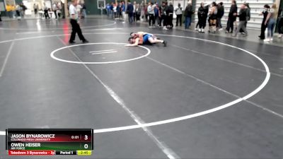 184 lbs 3rd Place Match - Jason Bynarowicz, Colorado Mesa University vs Owen Heiser, Air Force