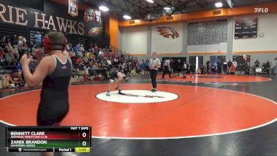 N-22 lbs Cons. Round 1 - Zarek Brandon, Hammerin Hawks vs Bennett Clark, Anamosa Wrestling Club