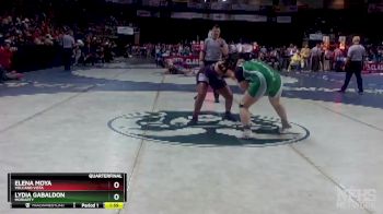 Girls 185 lbs Quarterfinal - Lydia Gabaldon, Moriarty vs Elena Moya, Volcano Vista