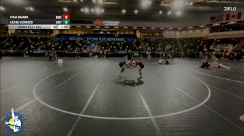 140 lbs Cons. Round 3 - Lexie Cordes, New Hampton vs Lyla Glaza, Mount Vernon