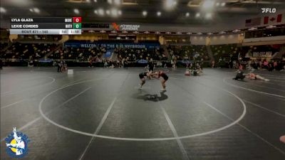 140 lbs Cons. Round 3 - Lexie Cordes, New Hampton vs Lyla Glaza, Mount Vernon