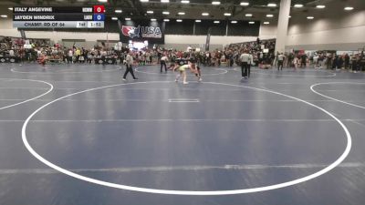 110 lbs Champ. Rd Of 64 - Jayden Windrix, Lady Outlaws vs Italy Angevine, Hill Country Wildcats Wrestling Club