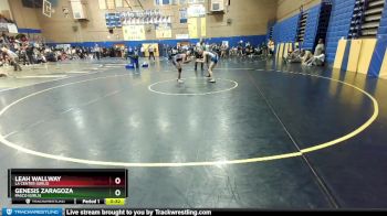 105lbs Cons. Round 7 - Leah Wallway, La Center (Girls) vs Genesis Zaragoza, Pasco (Girls)