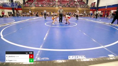 80 lbs Semifinal - Rylan Jenkins, Fort Gibson Youth Wrestling vs Bradley Egan, Cowboy Wrestling