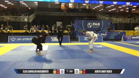 Jadeya Sway Reber vs Eliza Carvalho Nascimento 2026 Pan Jiu Jitsu IBJJF Championship