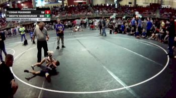 55 lbs Champ. Round 2 - Cogan Peasinger, The Best Wrestler vs Westyn Wasserburger, Midwest Destroyers Wrestling Club
