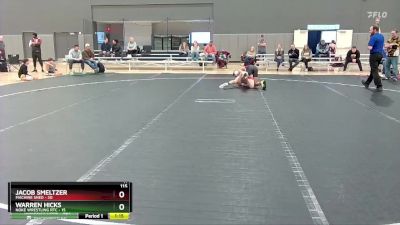 115 lbs Round 9 (10 Team) - Jacob Smeltzer, Machine Shed vs Warren Hicks, Noke Wrestling RTC